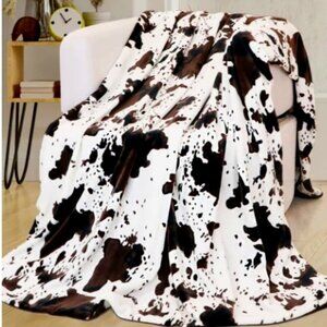 Cow Print, Throw Blanket